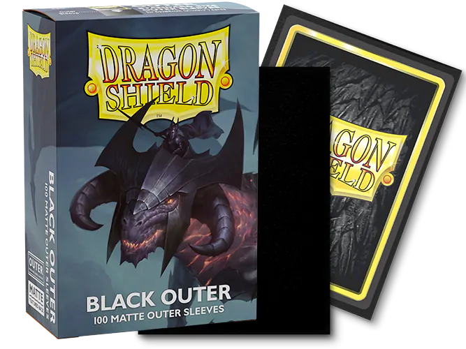 Dragon Shield- Outer Sleeves Black Matte