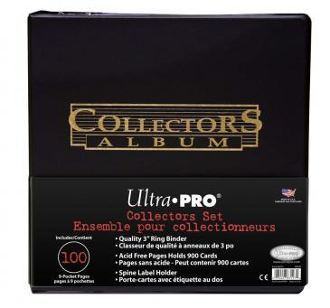 3" Black Collectors Album Gold Foil w- Pages