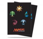 Mana 5 Symbols Deck Protector Sleeves for Magic: The Gathering - 80ct