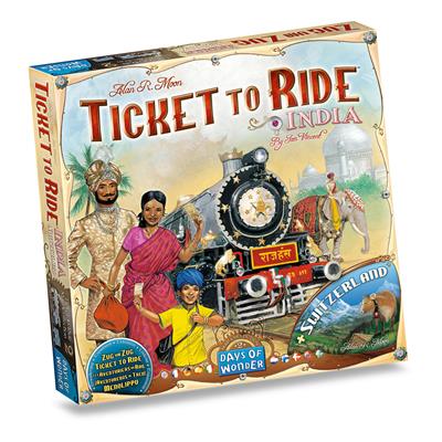 TICKET TO RIDE MAP COLLECTION VOLUME 2 INDIA SWITZERLAND