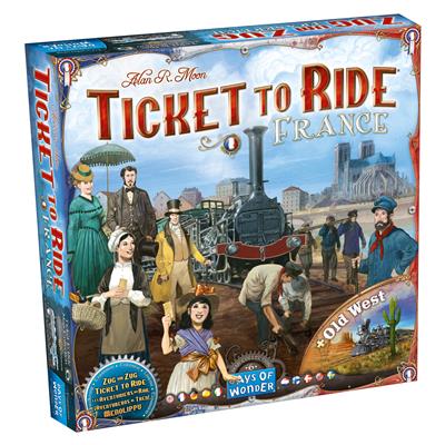 TICKET TO RIDE FRANCE OLD WEST MAP 6