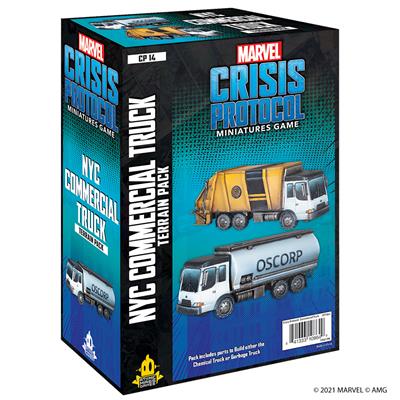 Marvel Crisis Protocol Garbage Truck Chem Truck Terrain Expansion