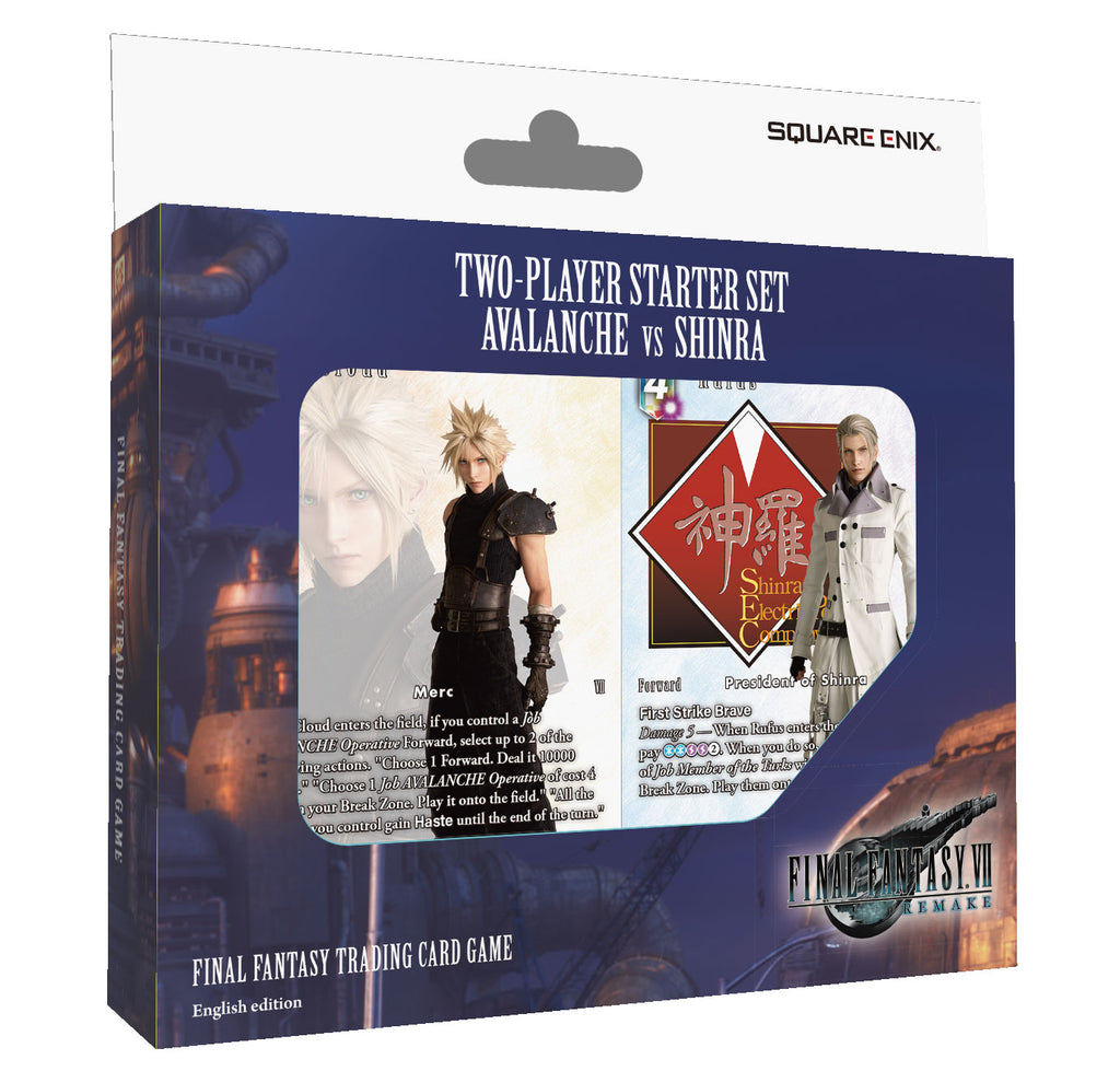 FINAL FANTASY TRADING CARD GAME: Avalanche vs Shinra TWO PLAYER STARTER SET